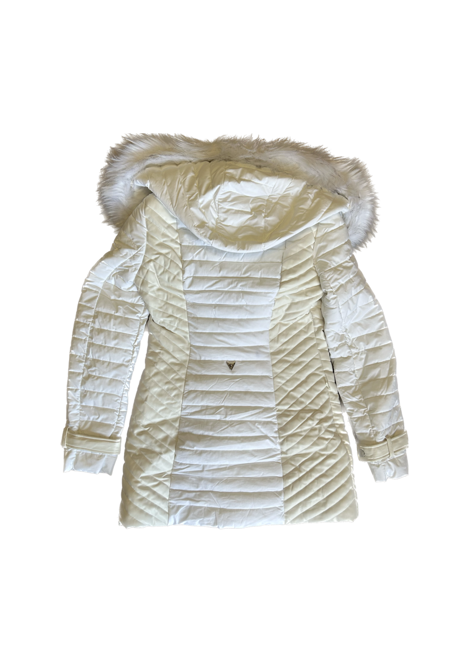 Guess kurtka damska z futerkiem sztucznym - obrazek 3