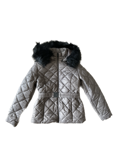 Guess zimowa kurtka ze sztucznym futerkiem