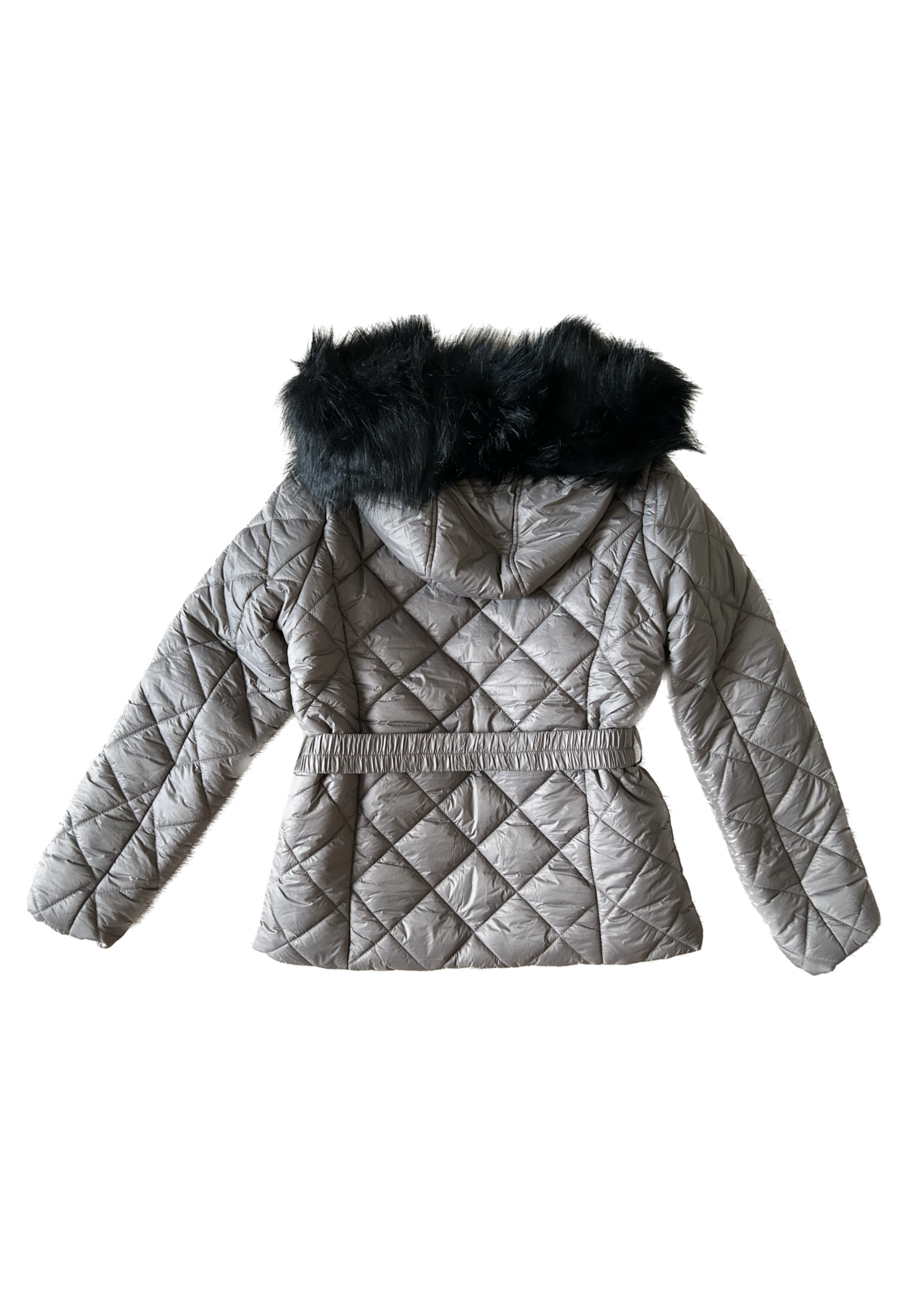 Guess zimowa kurtka ze sztucznym futerkiem - obrazek 2