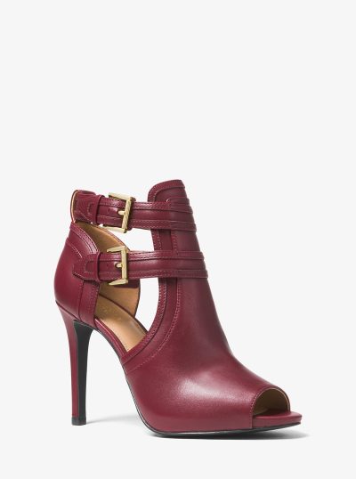 MICHAEL KORS SZPILKI BLAZE OPEN TOE BOOTIE