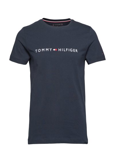 Tommy Hilfiger - Core Tommy Logo Tee granatowa