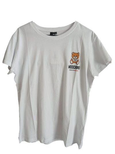 Moschino – Underbear Logo T-shirt biała