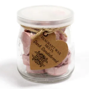 Wosk sojowy topi słoik – ciemne drzewo sandałowe